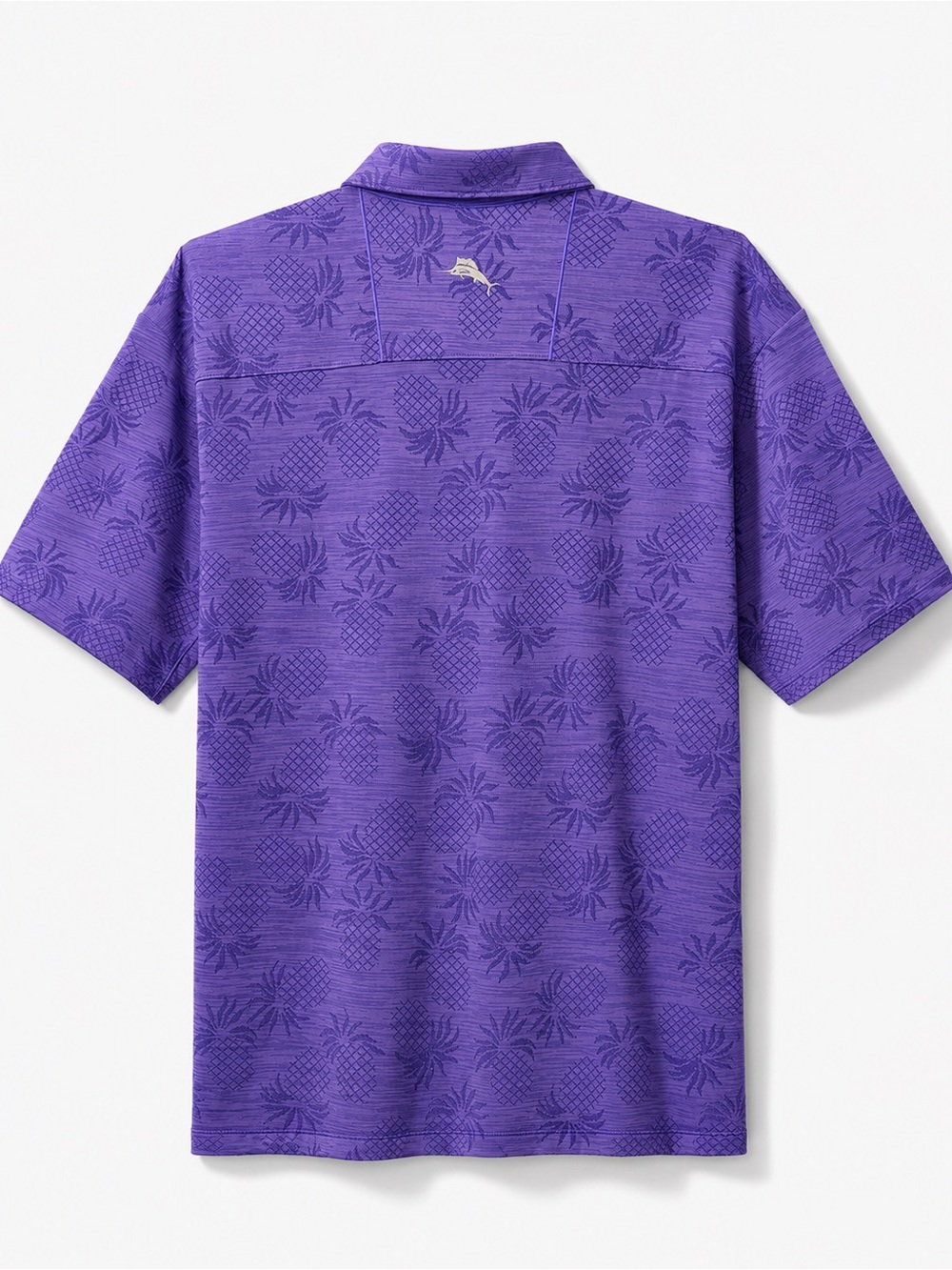 Tommy Bahama Purple Pineapple Jacquard Polo - Picture 3 of 4